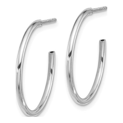 Sterling Silver 23mm C- Hoop Earrings – view 3