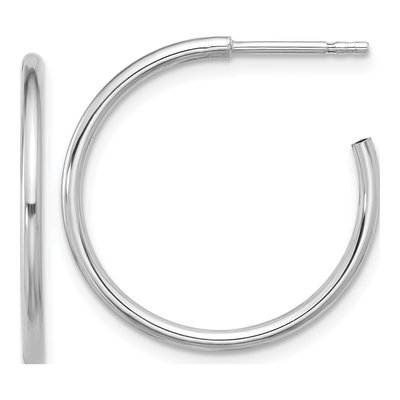 Sterling Silver 23mm C- Hoop Earrings