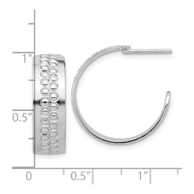 Sterling Silver 22mm C- Hoop Earrings – view 5
