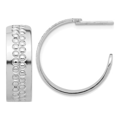 Sterling Silver 22mm C- Hoop Earrings