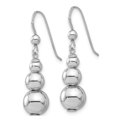 Sterling Silver Graduated Dangle Earrings – view 3