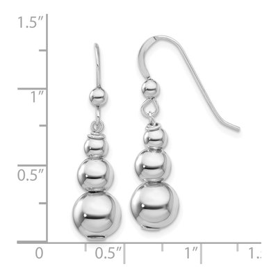 Sterling Silver Graduated Dangle Earrings – view 5