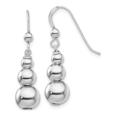 Sterling Silver Graduated Dangle Earrings