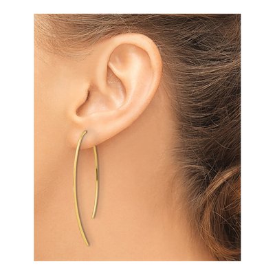 Gold-Plated Sterling Silver Threader Earrings – view 4
