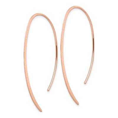 Rose Gold-Plated Sterling Silver Threader Earrings – view 3