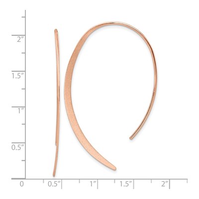 Rose Gold-Plated Sterling Silver Threader Earrings – view 5