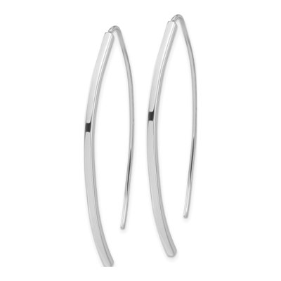 Sterling Silver Bar Threader Earrings – view 3