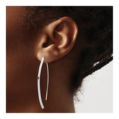 Sterling Silver Bar Threader Earrings – view 4