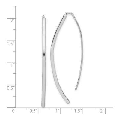 Sterling Silver Bar Threader Earrings – view 5