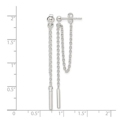 Sterling Silver Bar Dangle Earrings – view 5