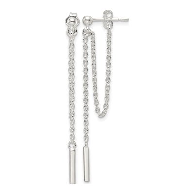 Sterling Silver Bar Dangle Earrings
