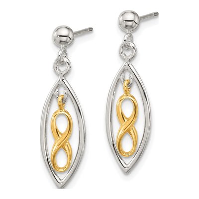 Sterling Silver Infinity Dangle Earrings – view 3