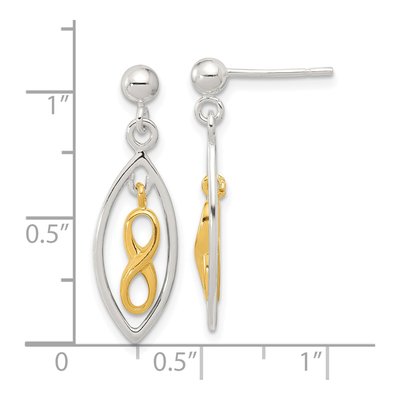 Sterling Silver Infinity Dangle Earrings – view 5