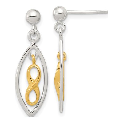 Sterling Silver Infinity Dangle Earrings