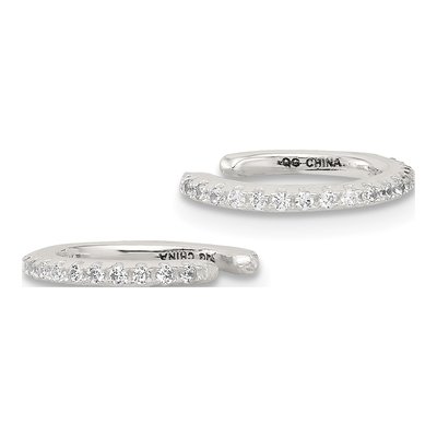 Sterling Silver 12mm CZ Ear Cuff Ear Cuff – view 3