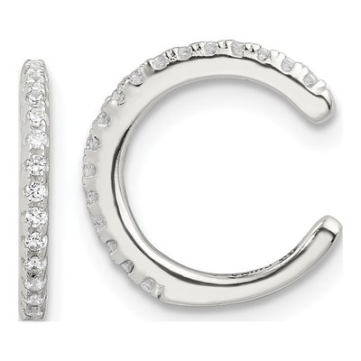 Sterling Silver 12mm CZ Ear Cuff Ear Cuff