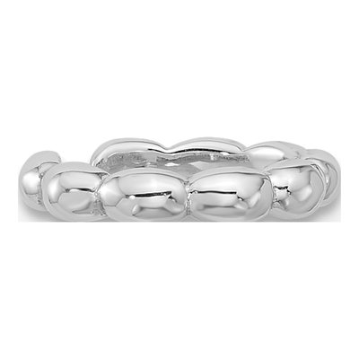Sterling Silver 11mm Beaded Cuff Ear Cuff – view 3