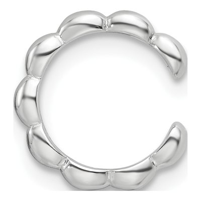 Sterling Silver 11mm Beaded Cuff Ear Cuff – view 5