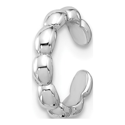 Sterling Silver 11mm Beaded Cuff Ear Cuff
