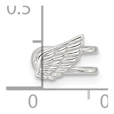 Sterling Silver 11mm Wing Ear Cuff Ear Cuff – view 6