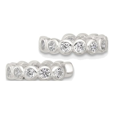 Sterling Silver 12mm CZ Ear Cuff Ear Cuff – view 3