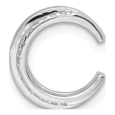 Sterling Silver 12mm CZ Cuff Ear Cuff – view 5
