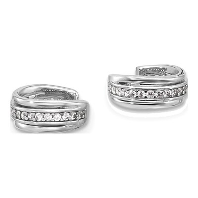 Sterling Silver 10mm CZ Ear Cuff Ear Cuff – view 3