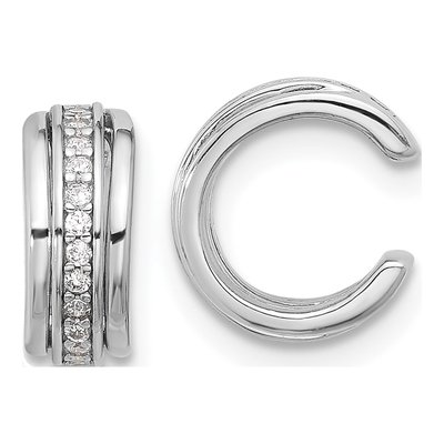 Sterling Silver 10mm CZ Ear Cuff Ear Cuff