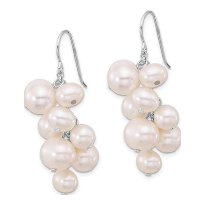 Sterling Silver Freshwater Cultured Pearl Dangle Earrings – view 2