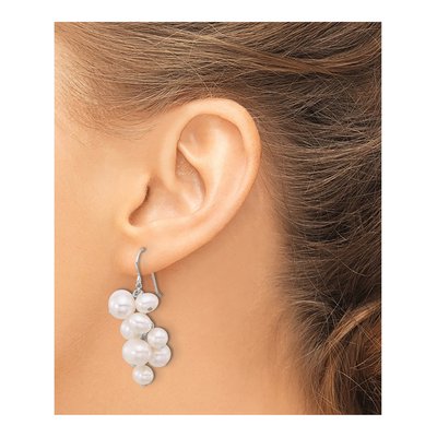 Sterling Silver Freshwater Cultured Pearl Dangle Earrings – view 3