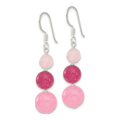 Sterling Silver Quartz Dangle Earrings – view 3
