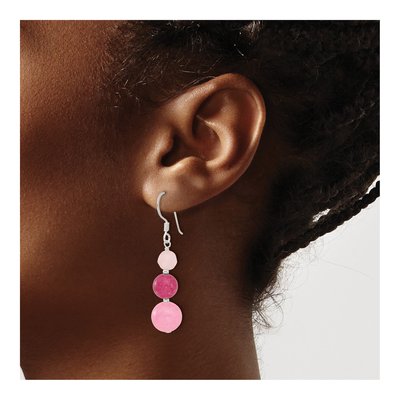 Sterling Silver Quartz Dangle Earrings – view 4