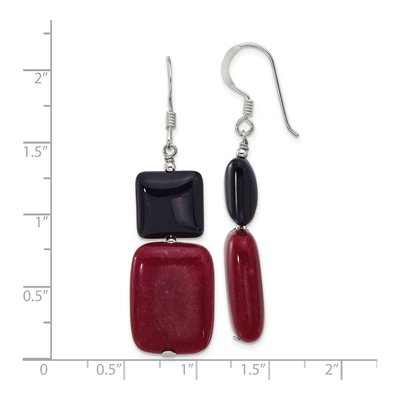 Sterling Silver Agate Dangle Earrings – view 5