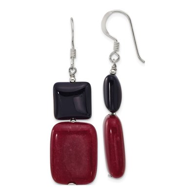 Sterling Silver Agate Dangle Earrings