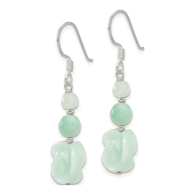 Sterling Silver Amazonite Dangle Earrings – view 3