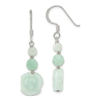 Sterling Silver Amazonite Dangle Earrings