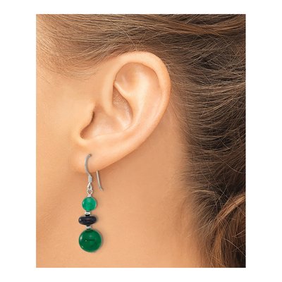 Sterling Silver Agate Dangle Earrings – view 4
