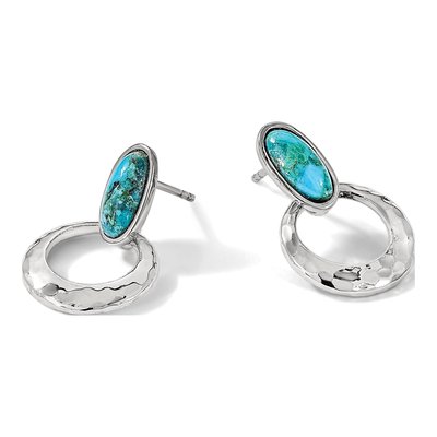 Sterling Silver Turquoise Dangle Earrings – view 6