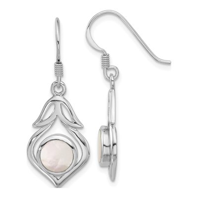 Sterling Silver Mother of Pearl Dangle Earrings