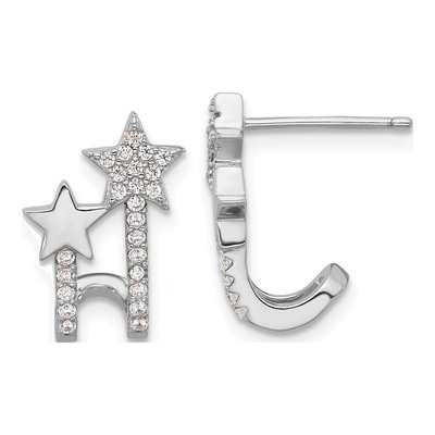 Sterling Silver CZ Star Ear Cuff Ear Cuff