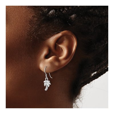 Sterling Silver Palm Tree Dangle Earrings – view 4