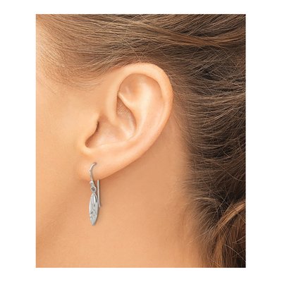 Sterling Silver Wave Dangle Earrings – view 4