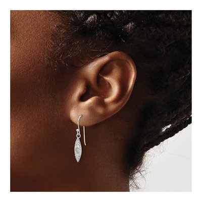 Sterling Silver Canoe Dangle Earrings – view 4