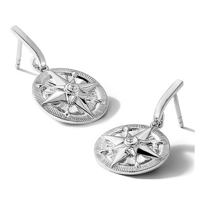 Sterling Silver Crystal Flamingo Stud Earrings – view 6