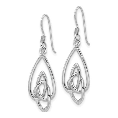 Sterling Silver Celtic Knot Dangle Earrings – view 3
