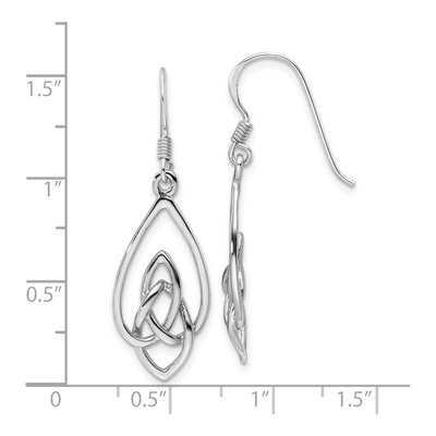Sterling Silver Celtic Knot Dangle Earrings – view 5