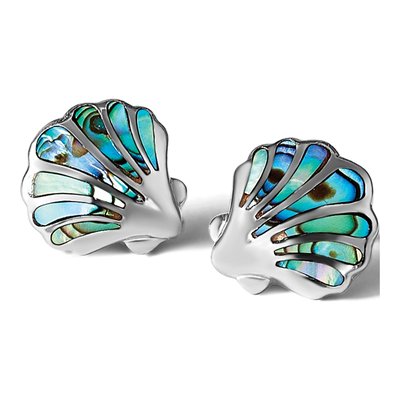 Sterling Silver CZ Dolphin Stud Earrings – view 5