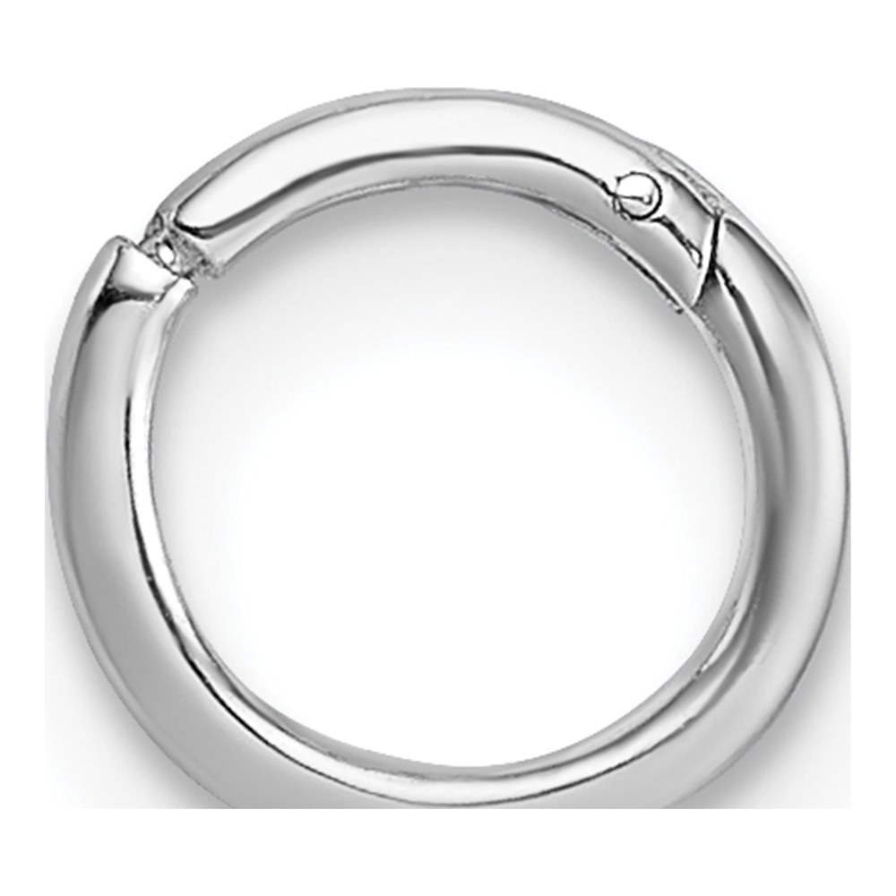 Sterling Silver Rhodium-Plated Polished Single Cartilage Hoop Earring