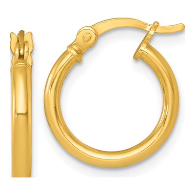 Gold-Plated Sterling Silver 16mm Hoop Earrings