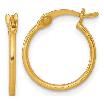 Gold-Plated Sterling Silver 16mm Hoop Earrings